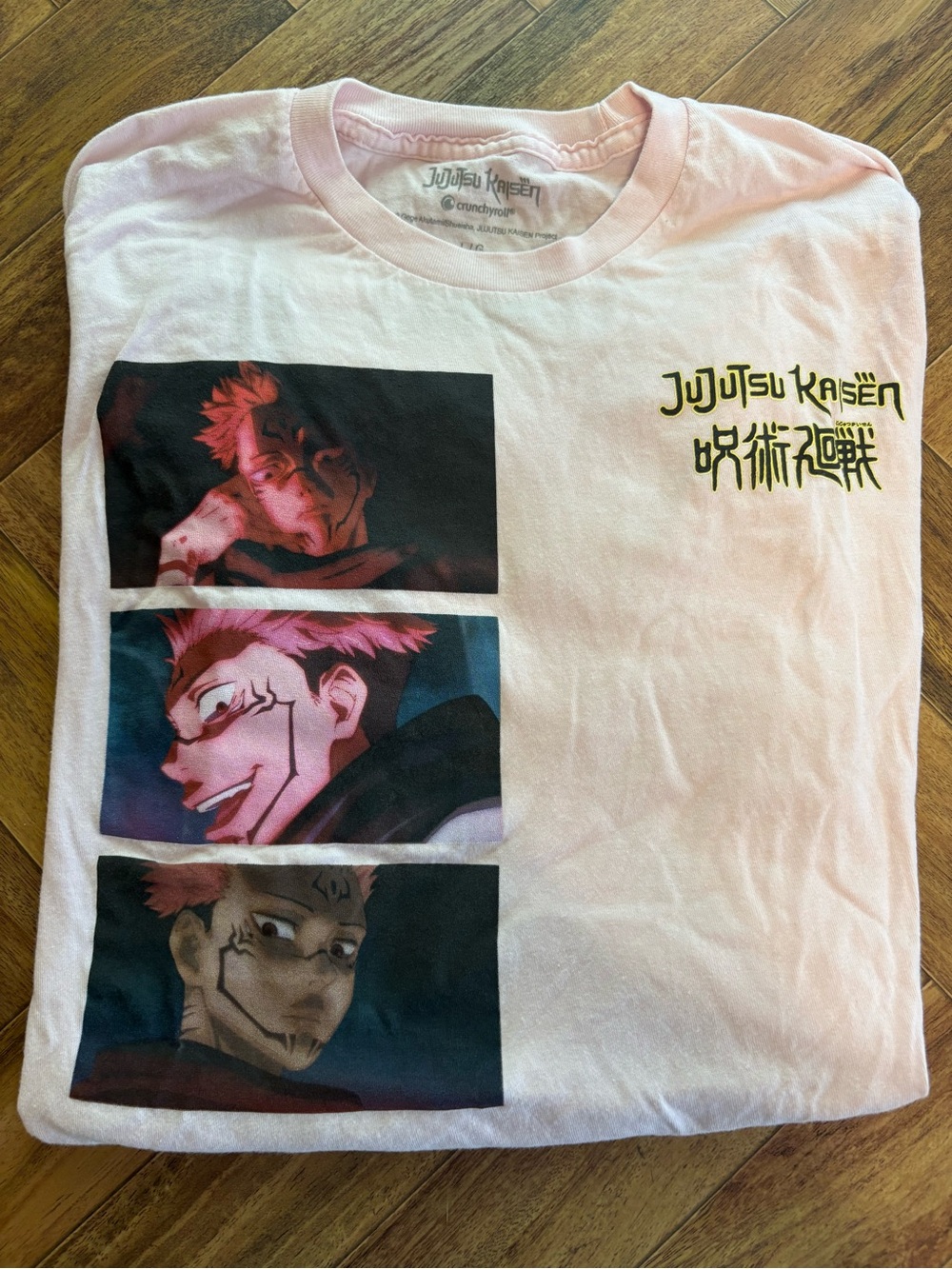 Spencer's Pink Jujutsu Kaisen Sukuna Tshirt